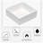 Hewei 15'' White Ceramic Square Vessel Bathroom Sink