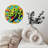 Colorful Crocodile Wall Clock Home Decor Art