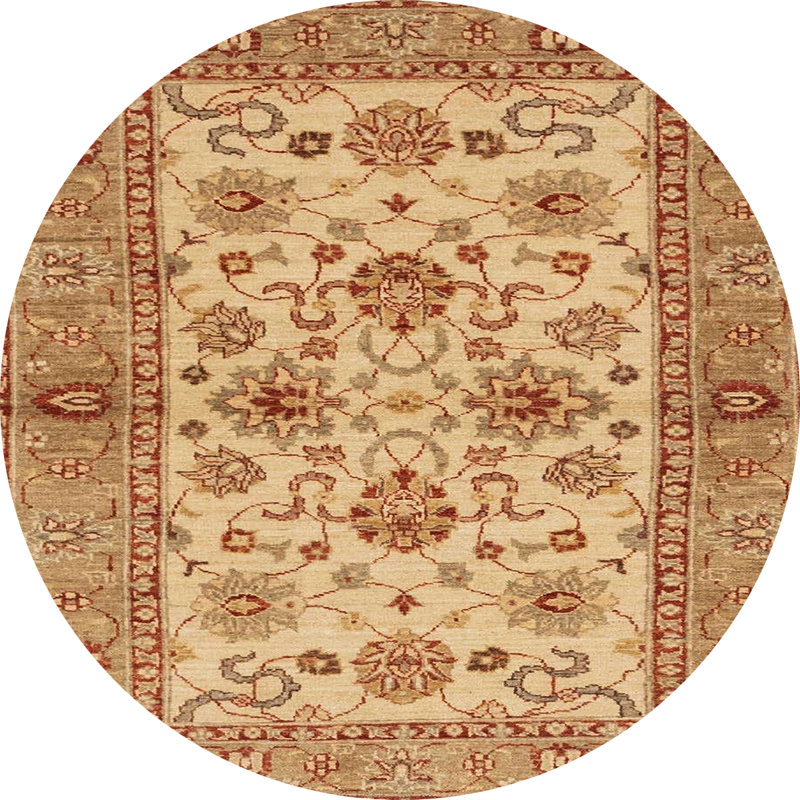 Tapis abstrait moderne 3997, Rond 3 pi