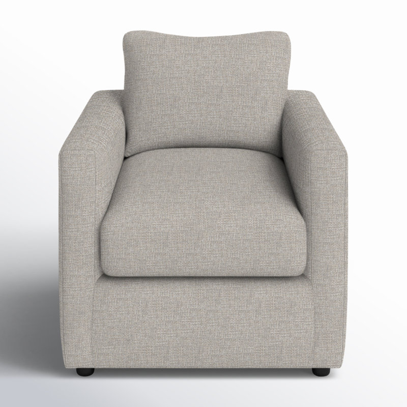 Fauteuil Godwin, Tissage natté ivoire Drusky Sustain®