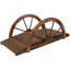 Passerelle de jardin en bois 3,3 pi