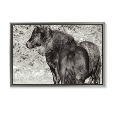 «Dartmoor Poneys Duo», art mural sur toile flottante par Deborah Revell