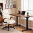 Ensemble de bureau pour travailler debout et à hauteur réglable avec fauteuil de direction