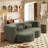 Boneless Floor Convertible Sleeper Sofa Bed, Full Size Folding Mattress for Living Room-1426684200-1434672581