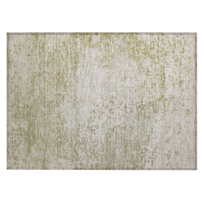 Machine Washable Indoor/Outdoor Xhevrie Beige Rug