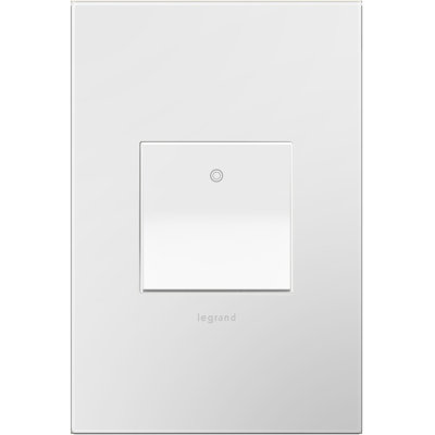Adorne® Paddle 15 Amp Single Pole and 3-Way Light Switch and Wall Plate with Microban