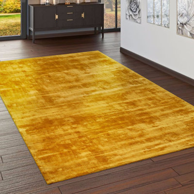 Stone Rectangle Viscose Hand Woven Area Rug