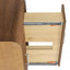 Ensemble de meuble-lavabo mural simple 48 po en noyer grillé Francesca-134514816-134514813
