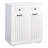 Tilt-Out Dual Laundry Hamper Cabinet With Laundry Storage Basket And Drawers