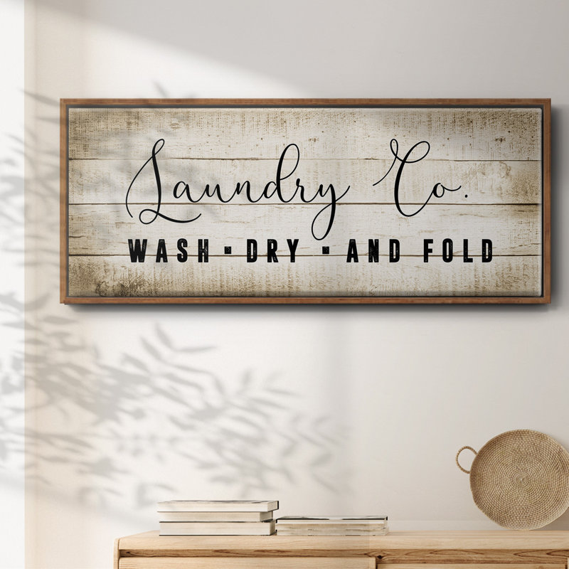 Laundry Co.- Toile encadrée