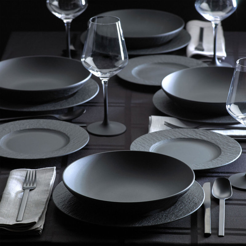 Villeroy & Boch Manufacture Rock 12-piece Dinnerware Set