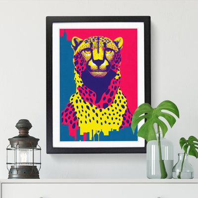 Cheetah Pop Art - Picture Frame Print