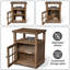 Table de bout haute de 24 po avec rangement et prises encastrées Cherelyn pour salon, table de chevet pour chambre à coucher, bureau-87705833-87714089