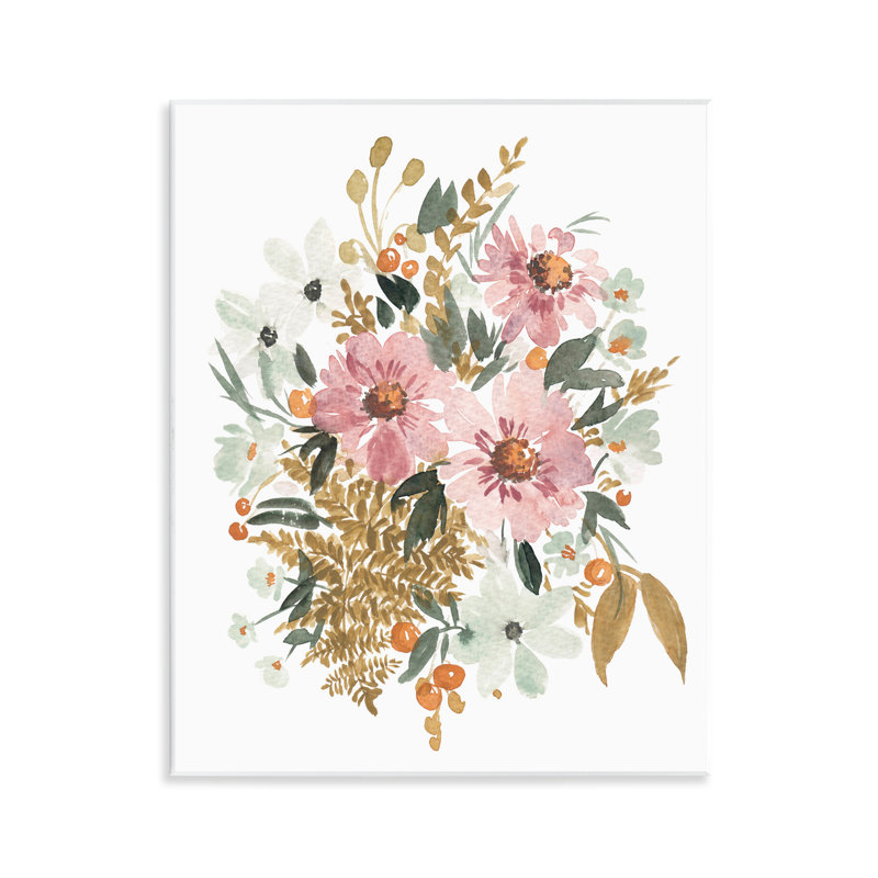 "Bundle of Wildflowers", art mural sur bois par Amanda Cook