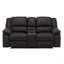 Causeuse inclinable noire