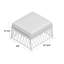 Cane Outdoor Ottoman-1207816630