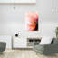 Golden Coral Flow Abstract Colorful Delicate Wall Art Print 1 Piece Wrapped Canvas Wall Art-609956936