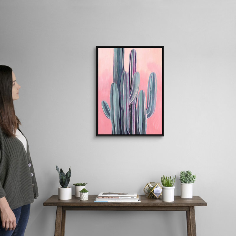 Désert du désert II - reproduction d'art sur toile, H 25,7 po x l 19,7 po x P 1,75 po, Cadre flottant noir