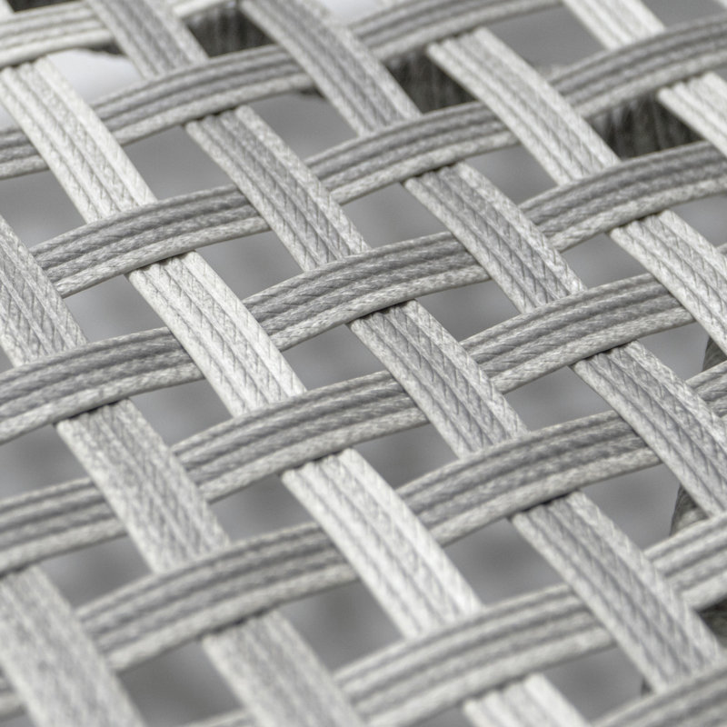 Ensemble de meubles de patio 7 pièces en osier, Gris, Brun