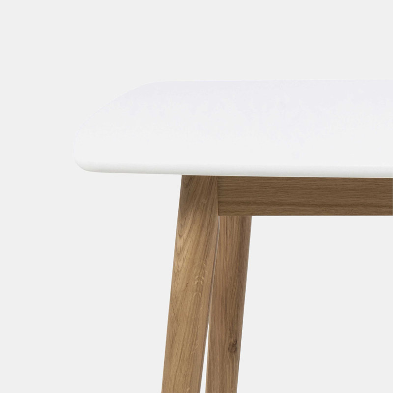 Vernia Solid Wood Base Dining Table