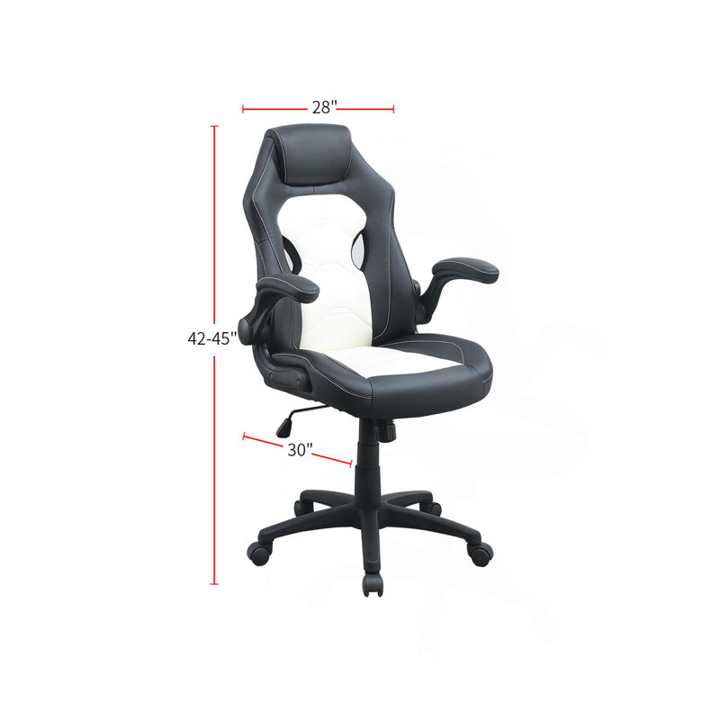 Fauteuil de direction pivotant à hauteur ajustable, Noir
