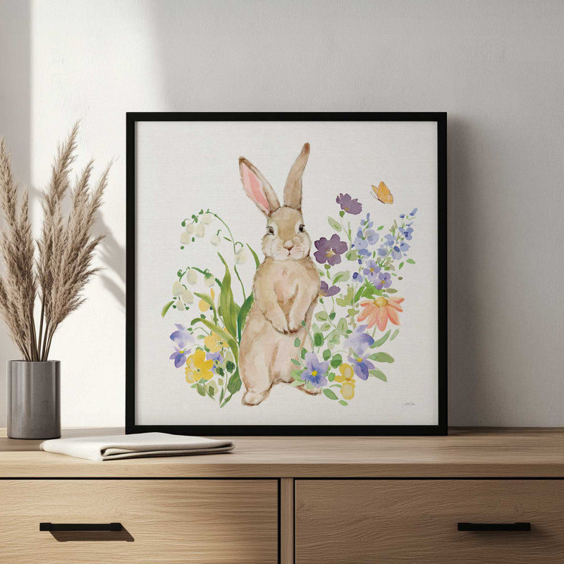 «Spring Celebration II» par Katrina Pete, reproduction d'art, H 12 po x l 12 po, Doré
