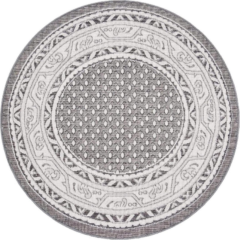 Oriental Indoor Rug, Round 3'7"
