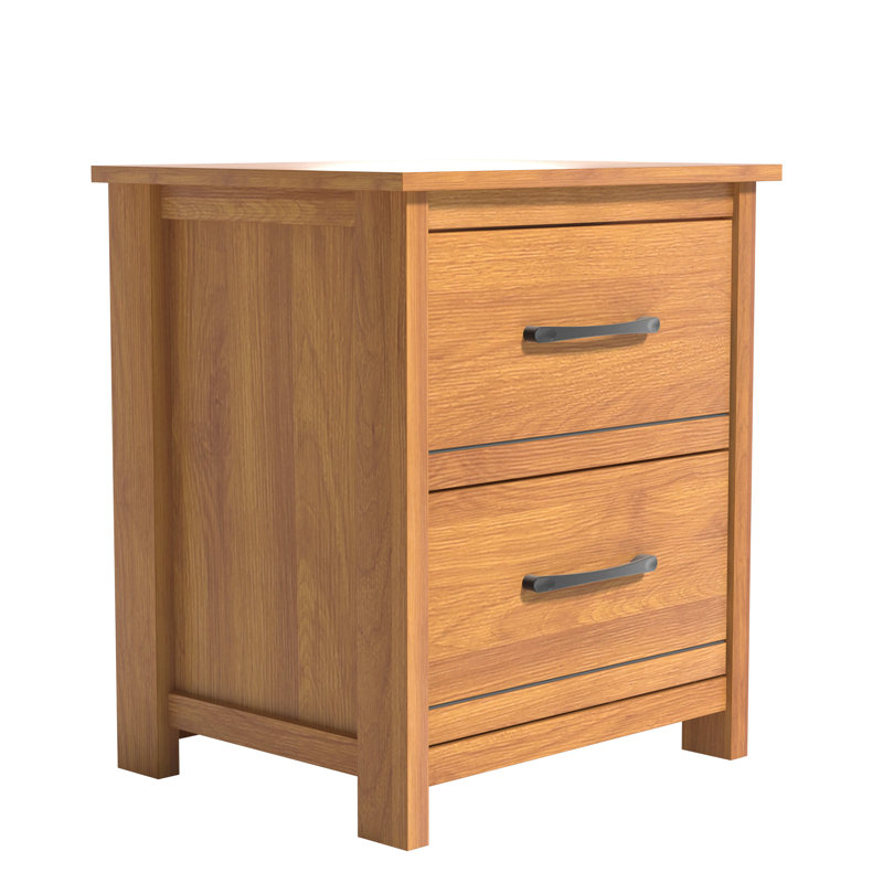 Aubarta 2 Drawer, Amber Walnut