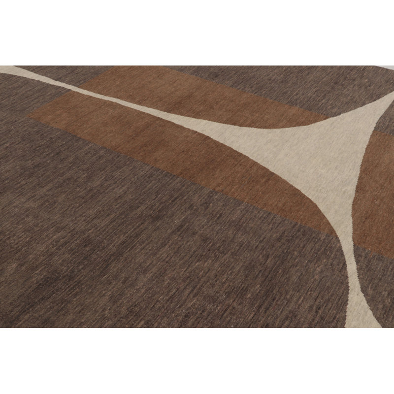 Modern One-of-a-Kind 9'0X12'0 Hand Knotted Area Rug