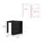Kitchen Counter Dining Table Toledo, Kitchen, Black / Pine