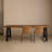 Japanese style retro solid wood dining table-109116437