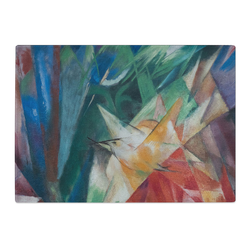 Birds by Franz Marc Chopping Board, 0.4cm H x 20cm W x 28.5cm L
