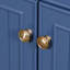Meuble-lavabo bleu 36 po, lavabo non inclus