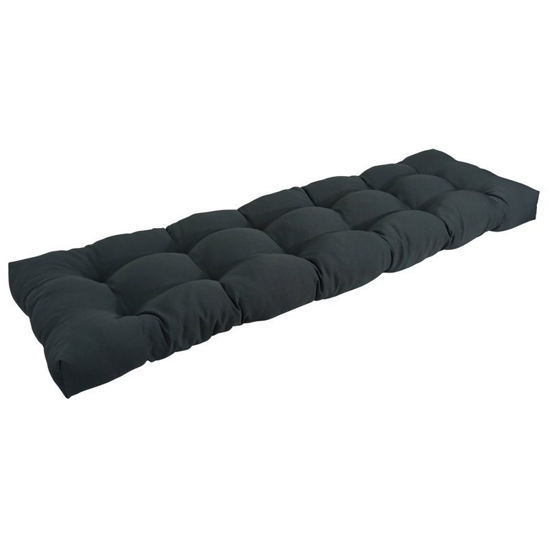 Outdoor 4.5'' Bench Seat Cushion, 46" W x 19" D, Black