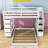 Nyora Twin Over Full Bunk Bed with Built-In Stairs-1136758529