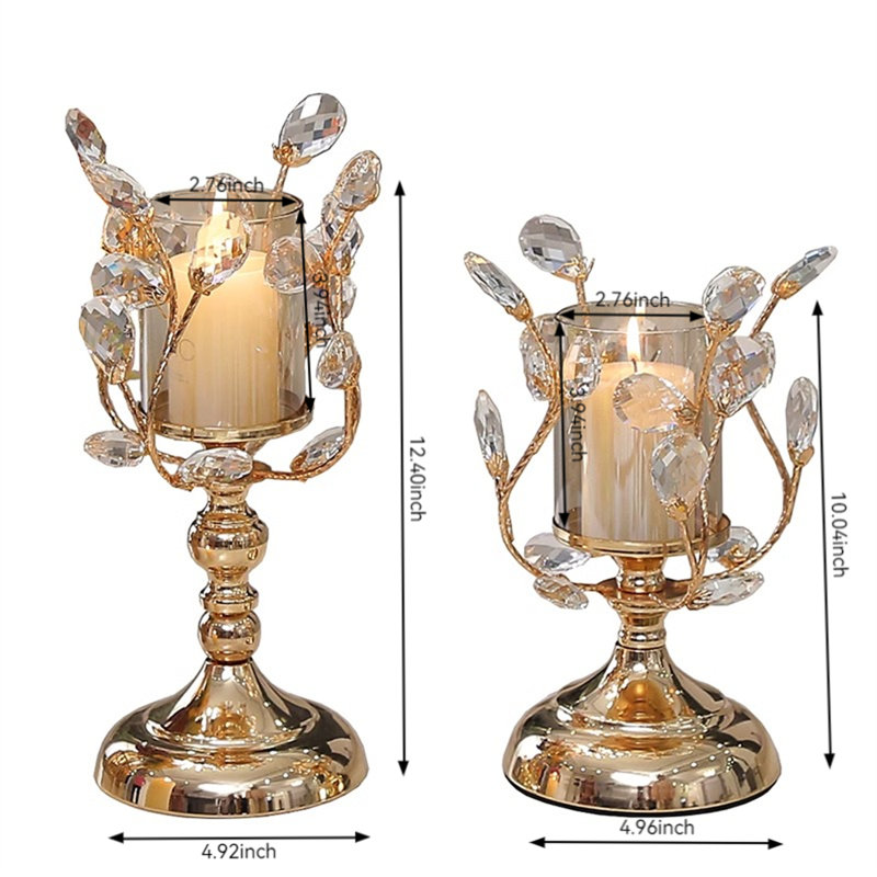 12.4'' H Metal Tabletop Candlestick