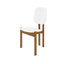 Chaise d'appoint de salle à manger moderne Gales avec pieds en bois d'eucalyptus-1757641021