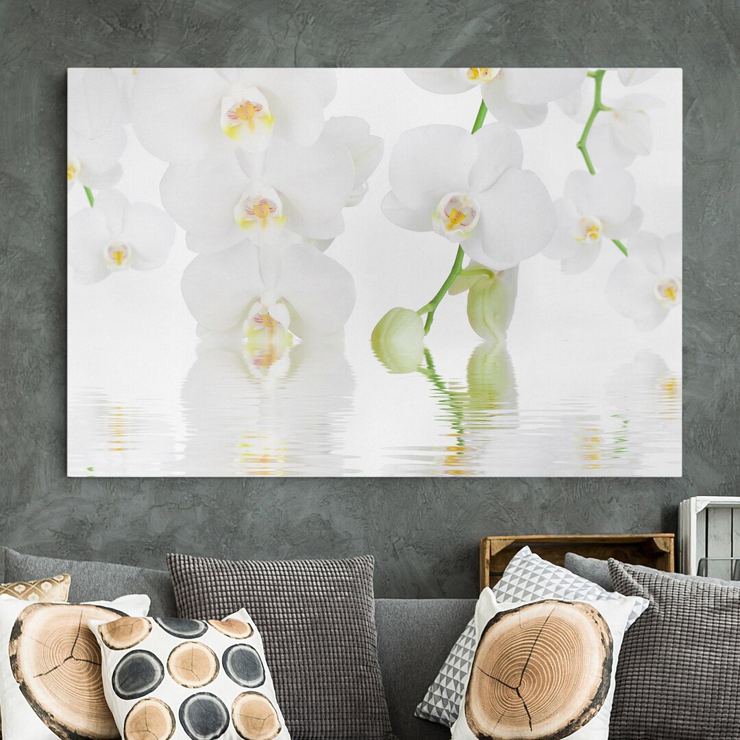 Leinwandbild Wellness Orchidee