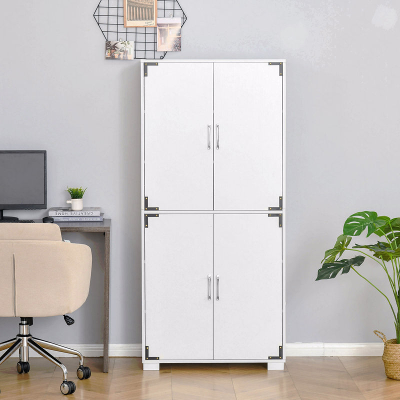 Armoire de cuisine industrielle avec armoire à 4 portes et tablettes de rangement