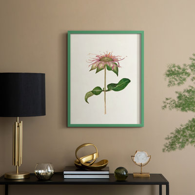 Mauve Garden Flowers V, reproduction encadrée - bois massif