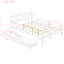 Lit en bois avec garde-corps et plateforme pratique-212745225-212745224