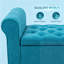 Banc de rangement capitonné avec siège relevable