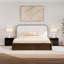 Baxtor Walnut King Boucle Headboard Bed-1737118502-1718087119