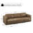 Beryl 90.74'' W 3 - Piece Modern Modular Full Grain Leather Sofa-1141647479