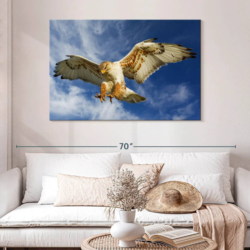 Hawk Attack, 32" H x 48" W