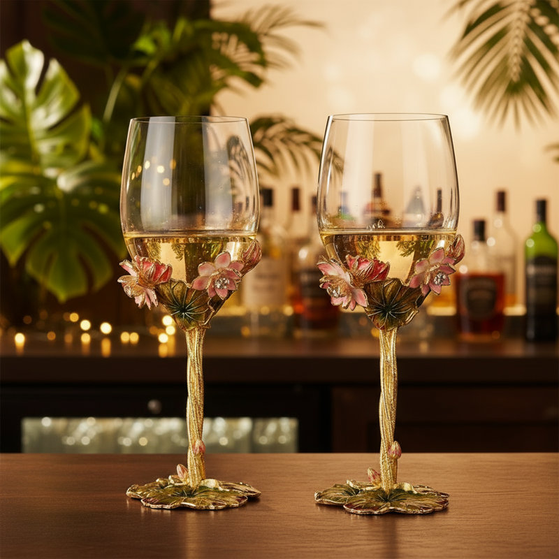 Lotus Wine Glass