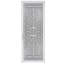 Porte de sécurité en acier gris de luxe Grisham, porte de tempête en fer 36 x 96 pouces, blanc-120836194-120836196