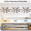 Ventilateur de plafond 72 po à DEL à intensité variable avec 3 lumières à DEL CCT, moteur à courant continu réversible à 6 vitesses, minuterie, télécommande et contrôle de l'application-27332130