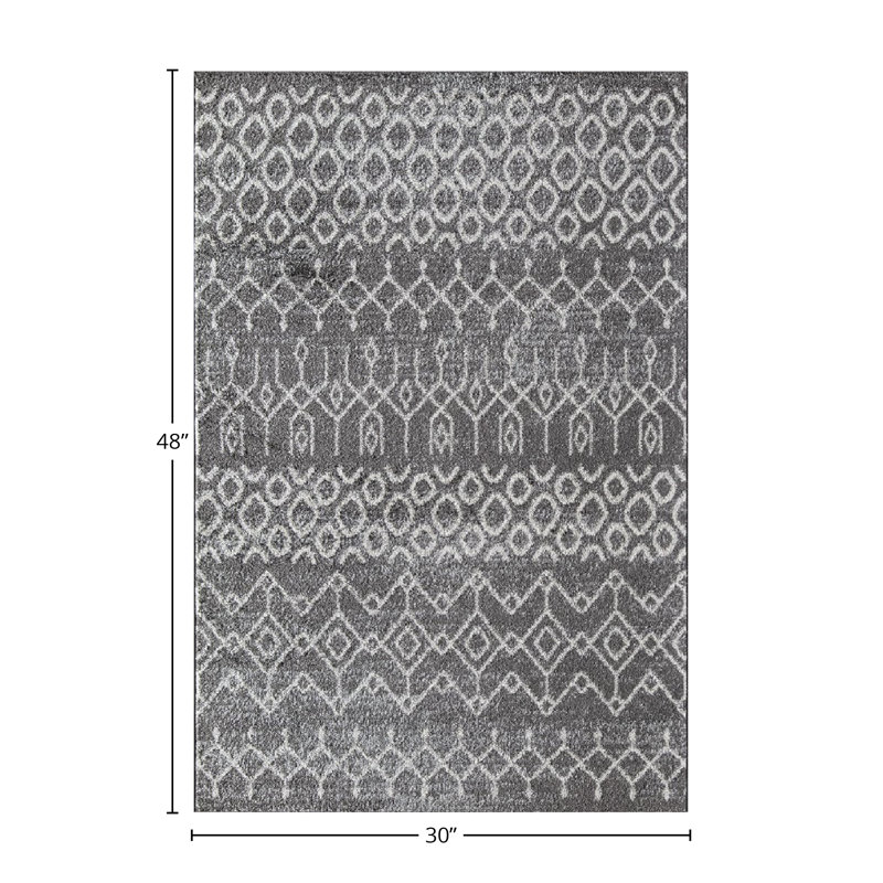 Ildiko Tribal Falling Umbra, Rectangle 2'6" x 4'