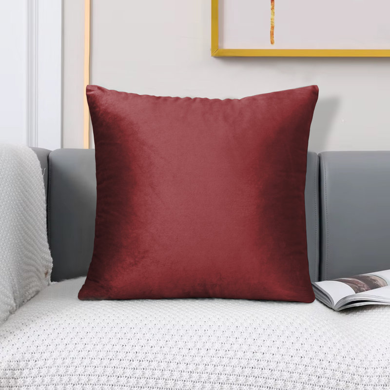 Kilian Square Cushion Cover, Burgundy